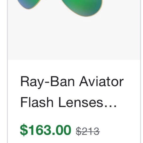 GREEN RAY BAN AVIATORS REFLECTIVE with case - Picture 4 of 4